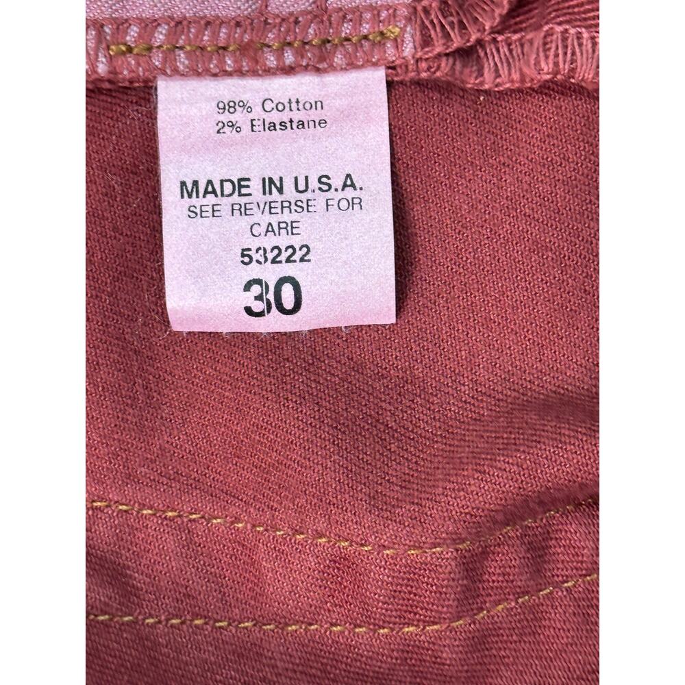 NWT Vizcaino Premium Peruvian Connection St. Tropez Jeans Size 30 Red Tapered - Picture 9 of 15